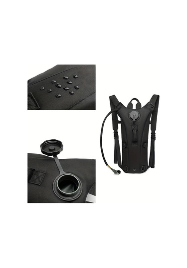 Dashanshop 1 Adet 3l Büyük Kapasiteli Su Torbası Bisiklet Su Çantası Outdoor Spor Tactical Tan Haki