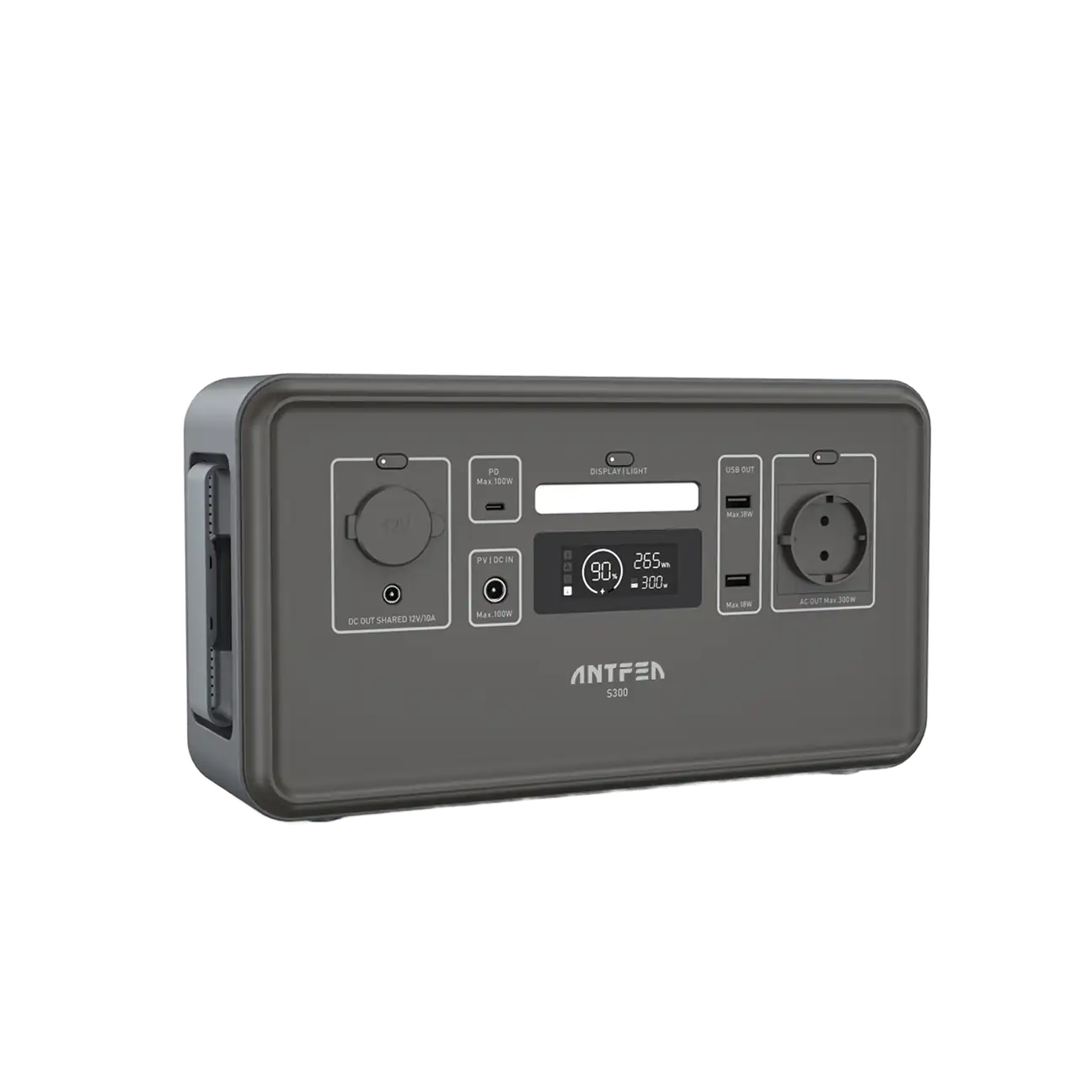 Antfea S300 Taşınabilir Güç Sistemi Gri 300w Mini