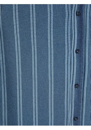Lc Waikiki İndigo Rahat Kalıp Erkek Jean Gömlek