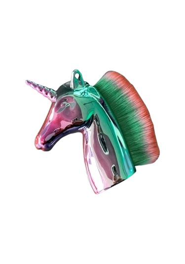 Caş Dekorasyon Karışık Renk Unicorn Allık Fırçası Makyaj Fırçası