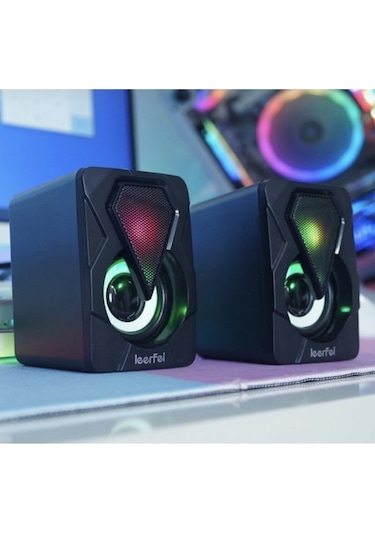 Leefei 1046 Bilgisayar Hoparlörü 1+1 Pc Hoparlörü USB Speaker