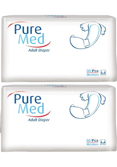 Puremed Belbantlı Yetişkin Hasta Bezi Medium 85x125 Cm 60 Adet