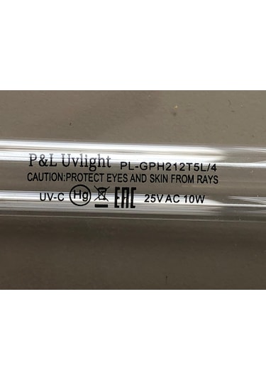 P & L 212 T5/l 4 Pın 10w Ultravıyole Lamba 212mm 254nm