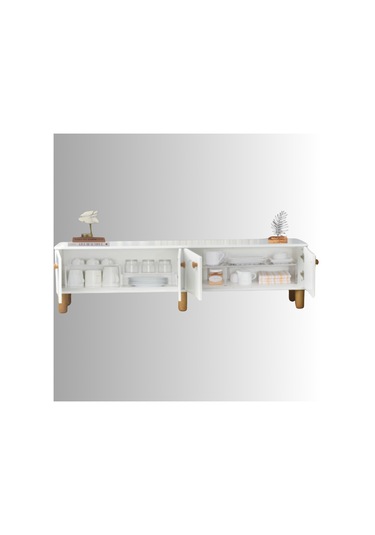 Lidya Duvar Ünitesi - Beyaz Beyaz