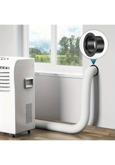 Topshop1 Siyah Duvar Flanş Bağlantısı 75mm Plastik Egzoz Borusu Adaptörü