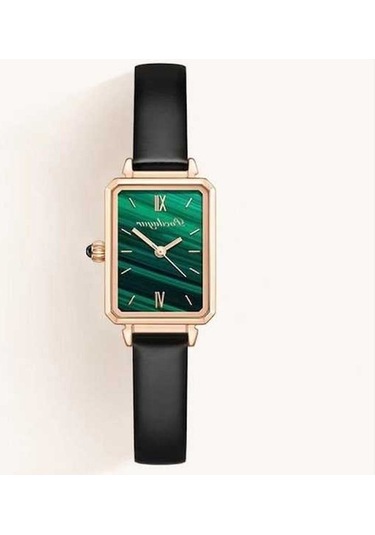 Novahub Yeşil Kadın Saatler Moda Lüks Kuvars Su Geçirmez Elbise Saati Bayanlar İçin Yeşil