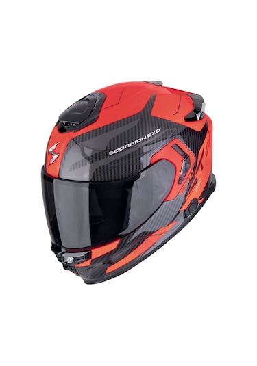 Scorpion Apex Exo - Gt Sp Carbon Matrix Air Flex Kapalı Kask Siyah Kırmızı