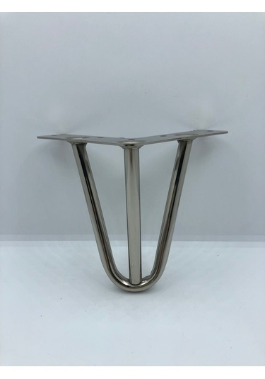 Metal,12 12 12 Cm Krom Kaplama Koltuk,dolap,baza, Ayağı 4 Adet