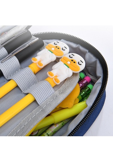 Tuomeng Büyük Kapasiteli Kalem Kutusu Öğrenci Katmanlı Basit Kalem Kutusu Kolej Siyah