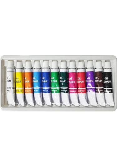 Ekonomik Yağlı Boya Başlangıç Seti 25x35 Cm Tuval Seti Çok Renkli
