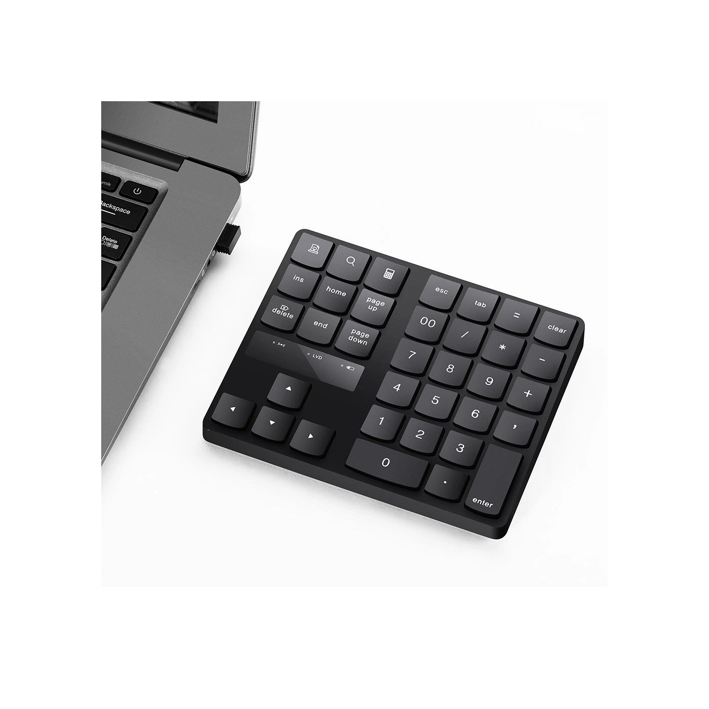 Sones 2.4g Usb Kablosuz Sayısal Tuş Takımı 35 Tuş Şarjlı Dijital Klavye Dizüstü Bilgisayar Mini Sayısal Tuş Takımı