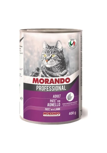 Morando Pate Kuzu Etli Yetişkin Kedi Konservesi 12 x 400 G