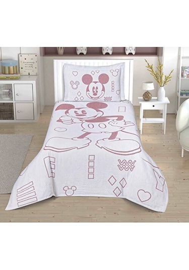 Taç Disney Mickey Mouse Lisanslı Yatak Örtüsü