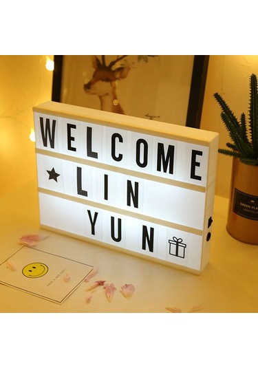 A5 Led Işıklı Yazı Panosu Lightbox - 9078288758907ynt Çok Renkli