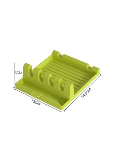Periboia Çok Amaçlı Kaşık Altlığı Kepçe Altlığı Kapak Tutucu Çok Renkli