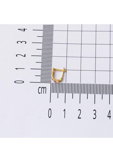 Bilezikci 14 Ayar Altın Mor Bebek Küpesi KP20091