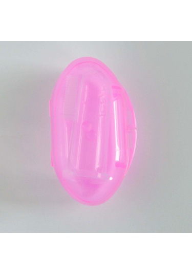 Maiyame Bebek Diş Fırçası Seti Yumuşak Tüy Dikişli Parmak Kılıfı Silikon Dudak Oyuncağı Pembe Kutulu Paket Çok Renkli