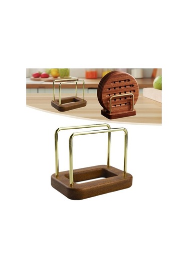 Pazly Suntek Kesme Tahtası Tutucu Rafı - Tencere Tutucusu Plaka, Restoran Odun Düzeni Odun