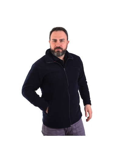 Eser - Fermuarlı Polar Mont - Lacivert