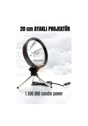 Modacar 3 Ayaklı El Projektörü 360 Derece Avcı Projektörü Tekne Projektör