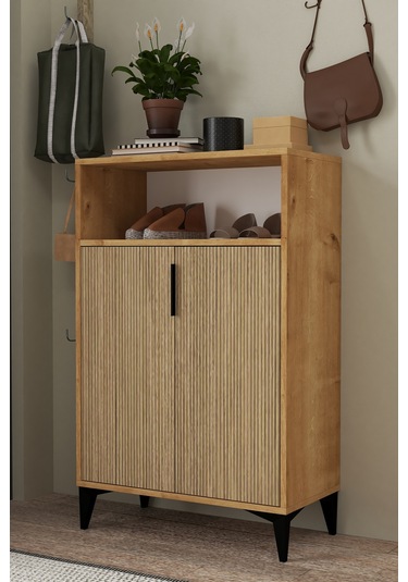 1205 Ada Ayakkabılık 4 Raflı 2 Kapaklı Çok Amaçlı Dolap Yunus Safir Yunus - Safir