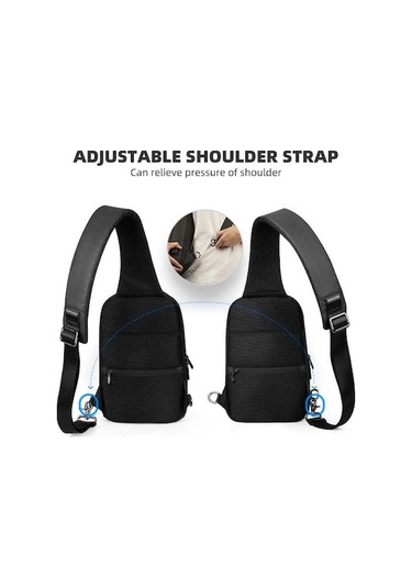 Wenlin Crypto Mr-7039 Kilitli Usb Şarj Portlu Omuz Çantası - Güvenli Ve Şık 03