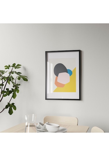 Siyah Çerçeve, Siyah, 50x70 Cm