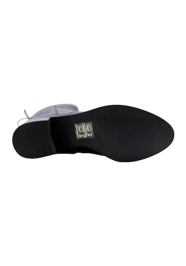 Poletto Hakiki Deri Sıyah Çizme Topuklu 3176 17 Bfl Yk-481 Siyah