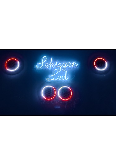 16'lık Midrange Kapağı Piksel Neon Ledli 358 Animasyon 4 Kapak