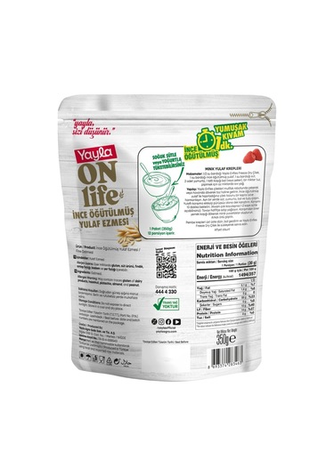 Yayla Onlife İnce Öğütülmüş Yulaf Ezmesi 350 G X12