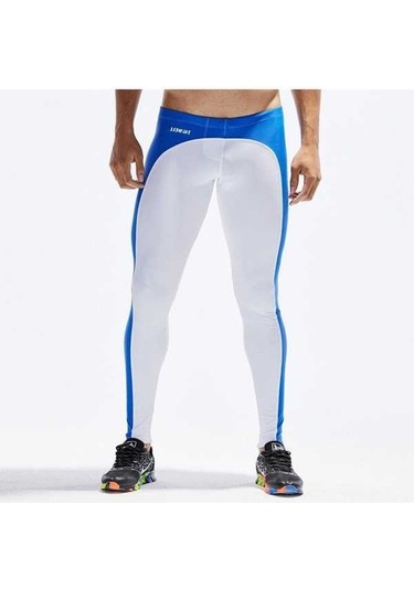 Tongxida Profesyonel Sıkıştırma Pantolon Erkek Spor Tayt Koşu Basketbol Eğitim Beyaz Beyaz