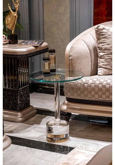 Dulda Akrilik Firuz Sehpa Şeffaf