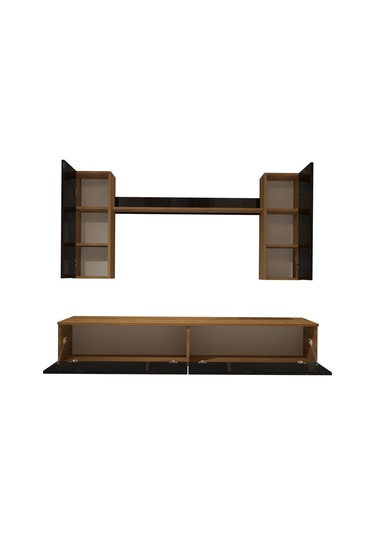 Decoraktiv Eko 5d Mdf Std Tv Ünitesi Tv Sehpası Pera - Siyah