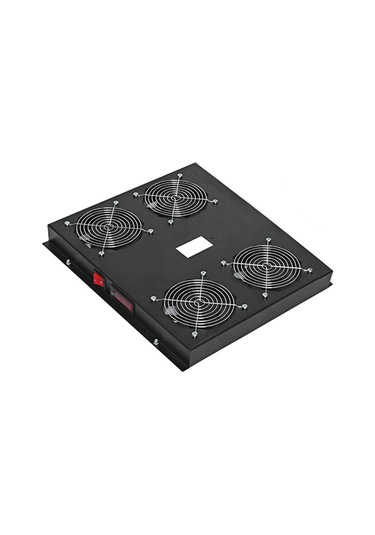 Günko 1U 19 Rack Mount Kabinet 4 Lü Fan Ünitesi On/Off Anahtarl