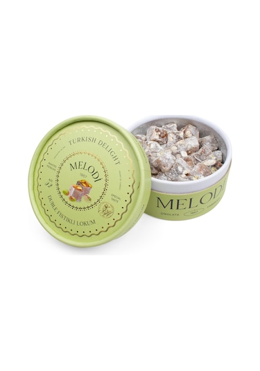 Melodi Çikolata Duble Fıstıklı Lokum 250 G
