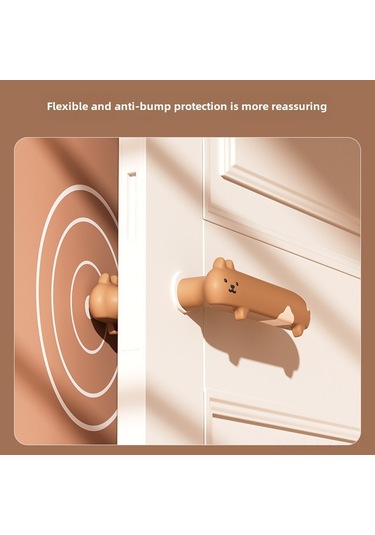 Youtek Gri Sol Açılış Silikon Kapak: Odalar/banyolar İçin Gürültü Azaltıcı, Çarpma Engelleyici, Duvar Koruyucu Kaldırımlı Kilit Koruyucu 15.7 4.7 5 Diğer