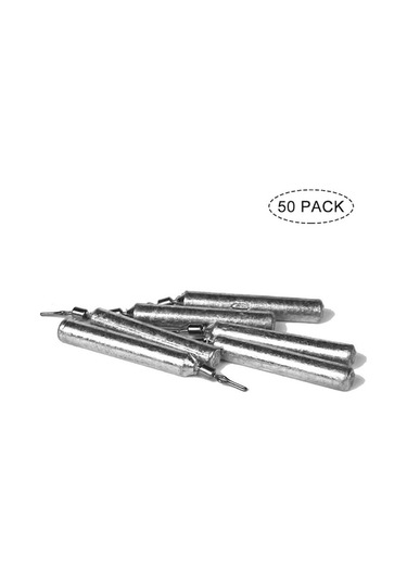 50 Adet Yüksek Kaliteli Kurşun Balık Ağırlığı - Hızlı Batma Ve Uzak Atış İçin