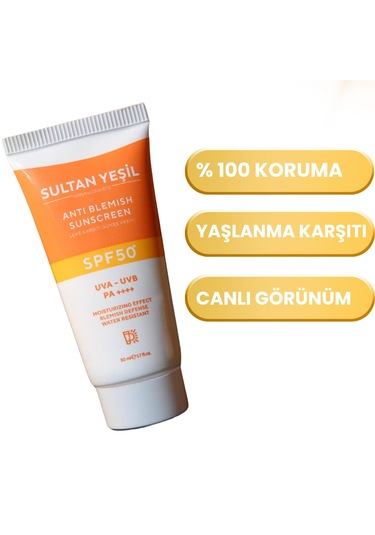 Sultan Yeşil Leke Karşıtı Ultra Koruma Güneş Kremi 50 Ml