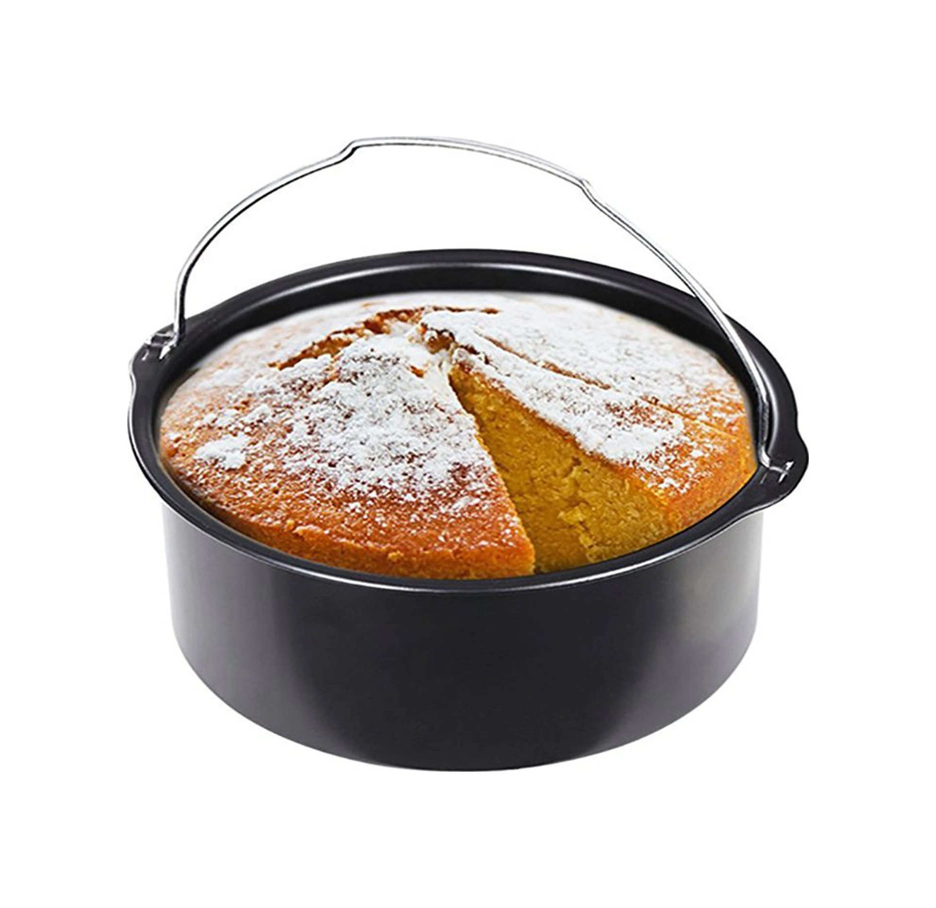 Kangvka Hava Fritözü Aksesuar Seti - 7 İnç Fritöz Sepeti Ve Pizza Taşı İle Çeşitli Yemekler Pişirin