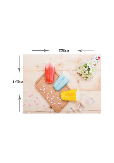 Suntek Dikdörtgen Dijital Baskılı Dekor Masa Örtüsü Tatlı