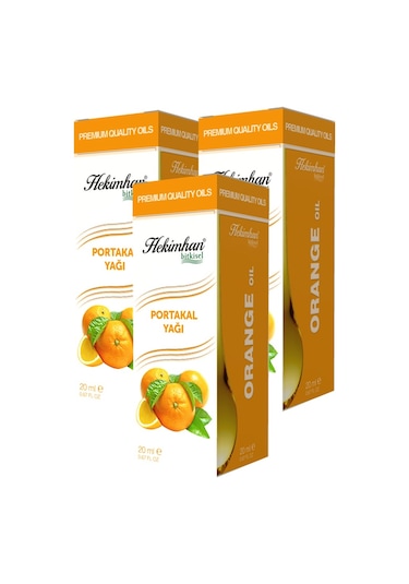 Hekimhan Bitkisel Portakal Yağı 3 x 20 ML