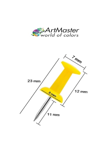 Renkli Harita Çivisi 20 Li 2 Paket Mantar Pano Raptiyesi Renkli Pano İğnesi Okul Büro Harita Çivisi Ofis Renkli 1 M