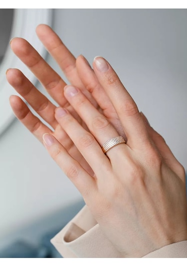 Lamponi 925 Gümüş Kurutma Yol Fiyanit Taşlı Yaldızlı Yüzük 253876357 Altın