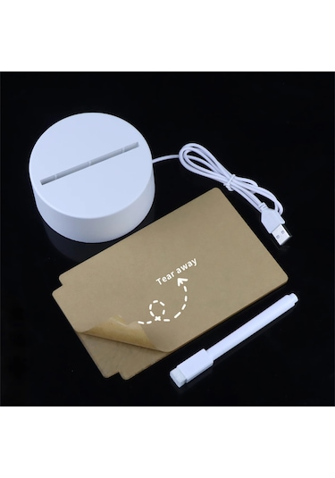 Usb Mesaj Panosu Tatil Işık Kalem Not Kurulu İle Yaratıcı Led