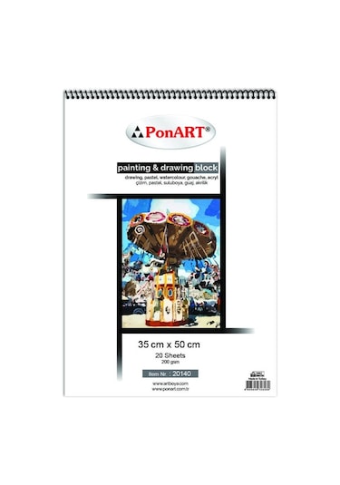 Ponart Painting & Drawing Block 35x50 Cm 20 Sayfa 20140