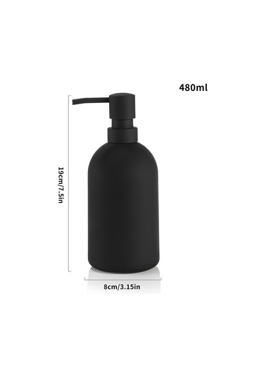 Suntek Siyah Sabunluk Losyon Dispenseri Boş Otel Şampuan Siyah Diğer