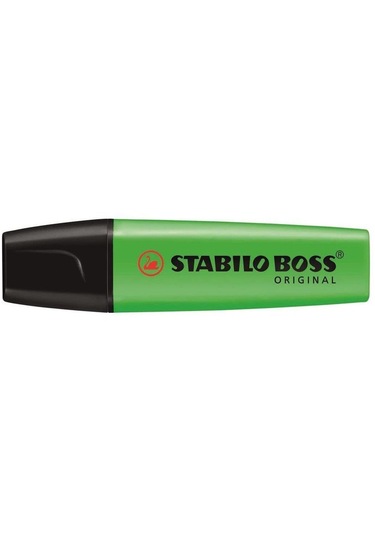 Stabilo Fosforlu Kalem Boss Orıgınal Yeşil 10 Lu Kutu Çok Renkli