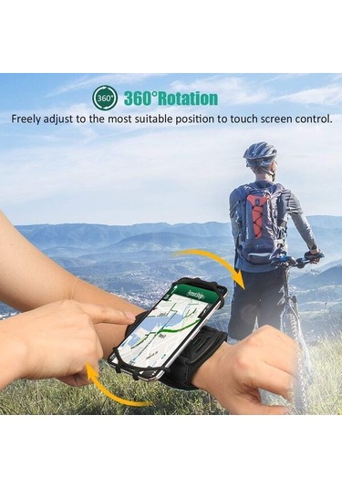 Koşu İçin 360 Derece Dönebilen Cep Telefonu Tutucu, Anahtarlıklı Kılıf, Koşu İçin Her Boyuttaki Telefona Uygundur.