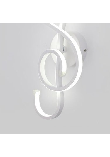 Suntek Pvc Duvar Lambası Başucu Aplik Işık Kapalı Koridor Beyaz Beyaz Işık