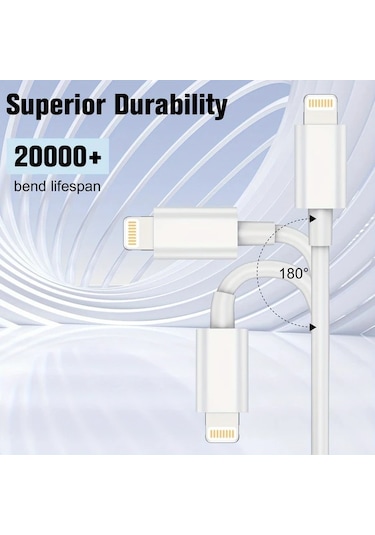 Honeybeeshop Tekgene C Tipi Yıldırım 1 8 M 30w Pd Hızlı Şarj Kablosu Mfi Sertifikalı Lightning Usb C İphone 14 13 12 11 Pro Max X 7 6 Plus Se Uyumlu